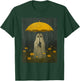 Vintage Floral Ghost Halloween Ghost in The Forest Gothic T-Shirt - T-Shirt | Forest