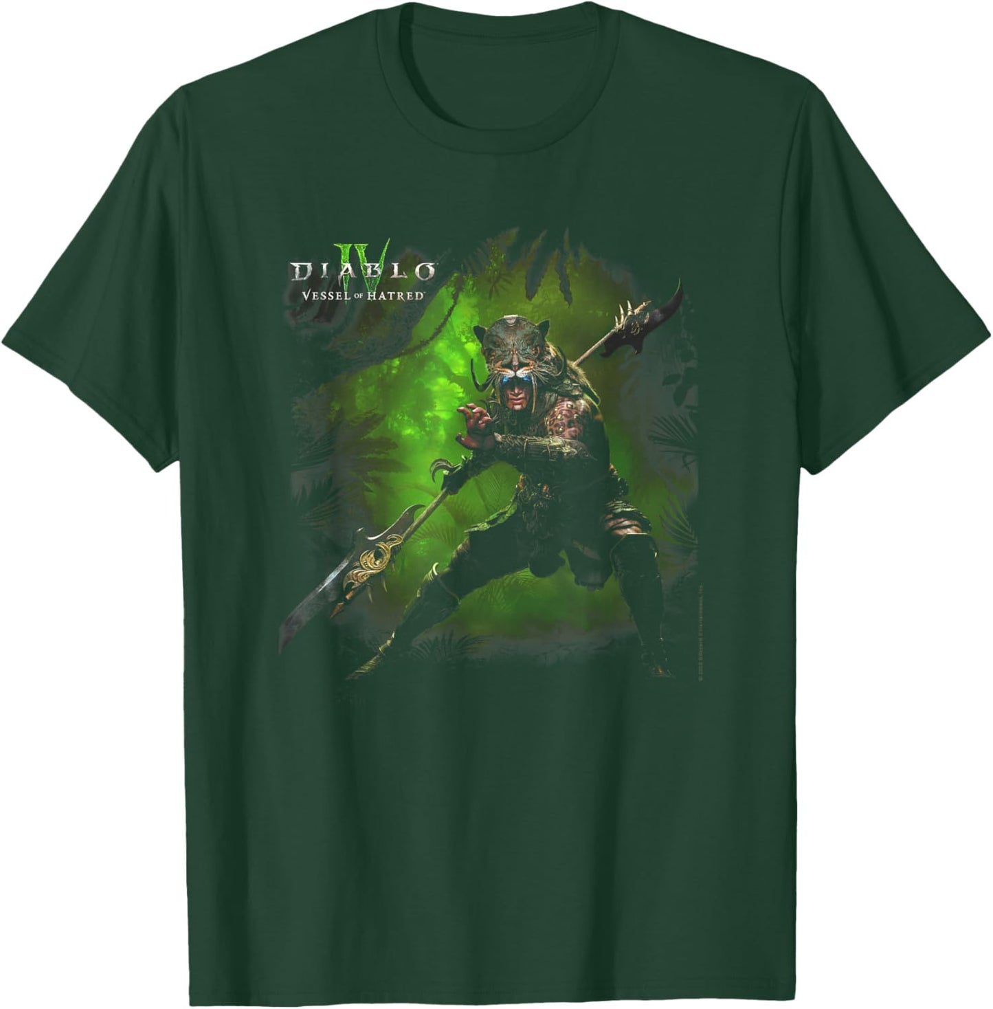 Diablo IV Vessel of Hatred Spiritborn Jaguar Fade Poster T-Shirt - T-Shirt | Forest