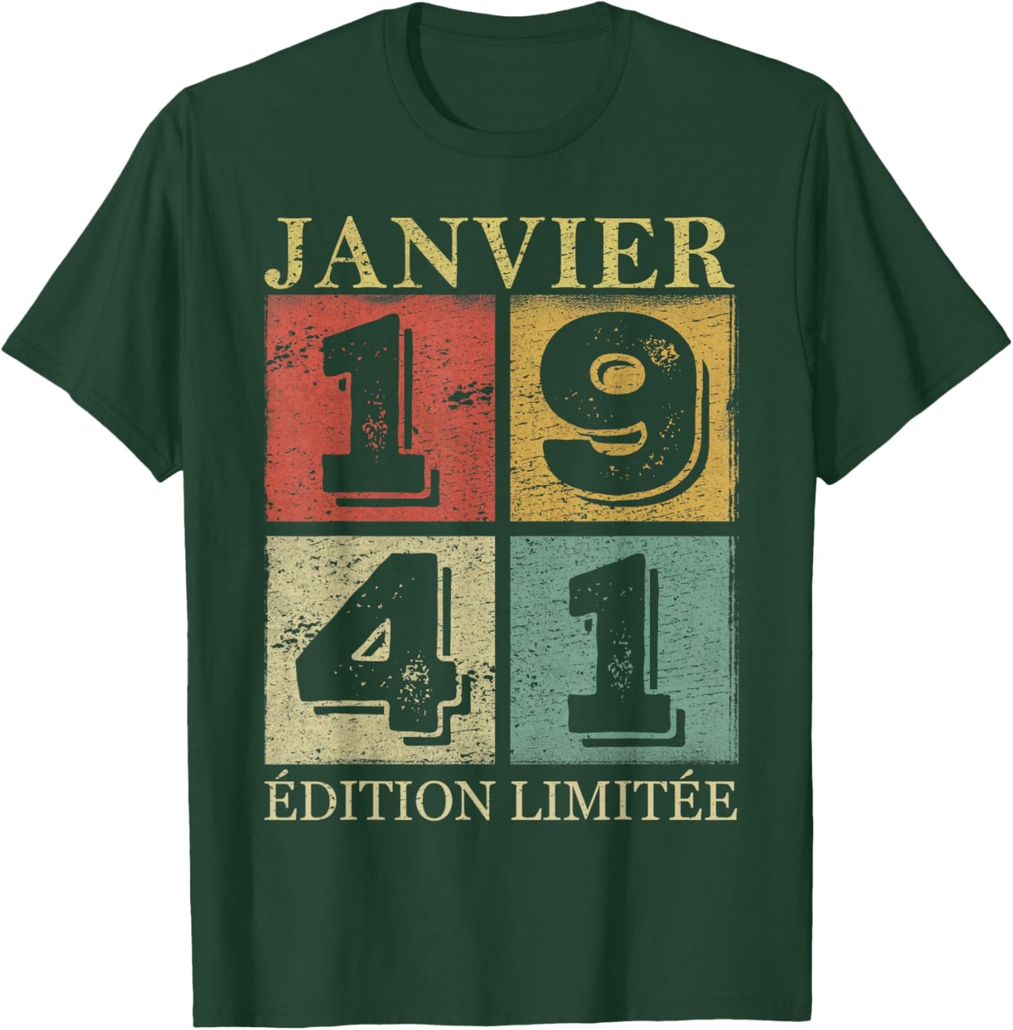 January 1941 85 Years Birthday Gift Man January 1941 T-Shirt - T-Shirt | Forest