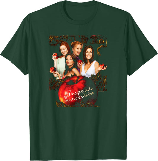 Desperate Housewives Characters with Apples Retro TV Show T-Shirt - T-Shirt | Forest