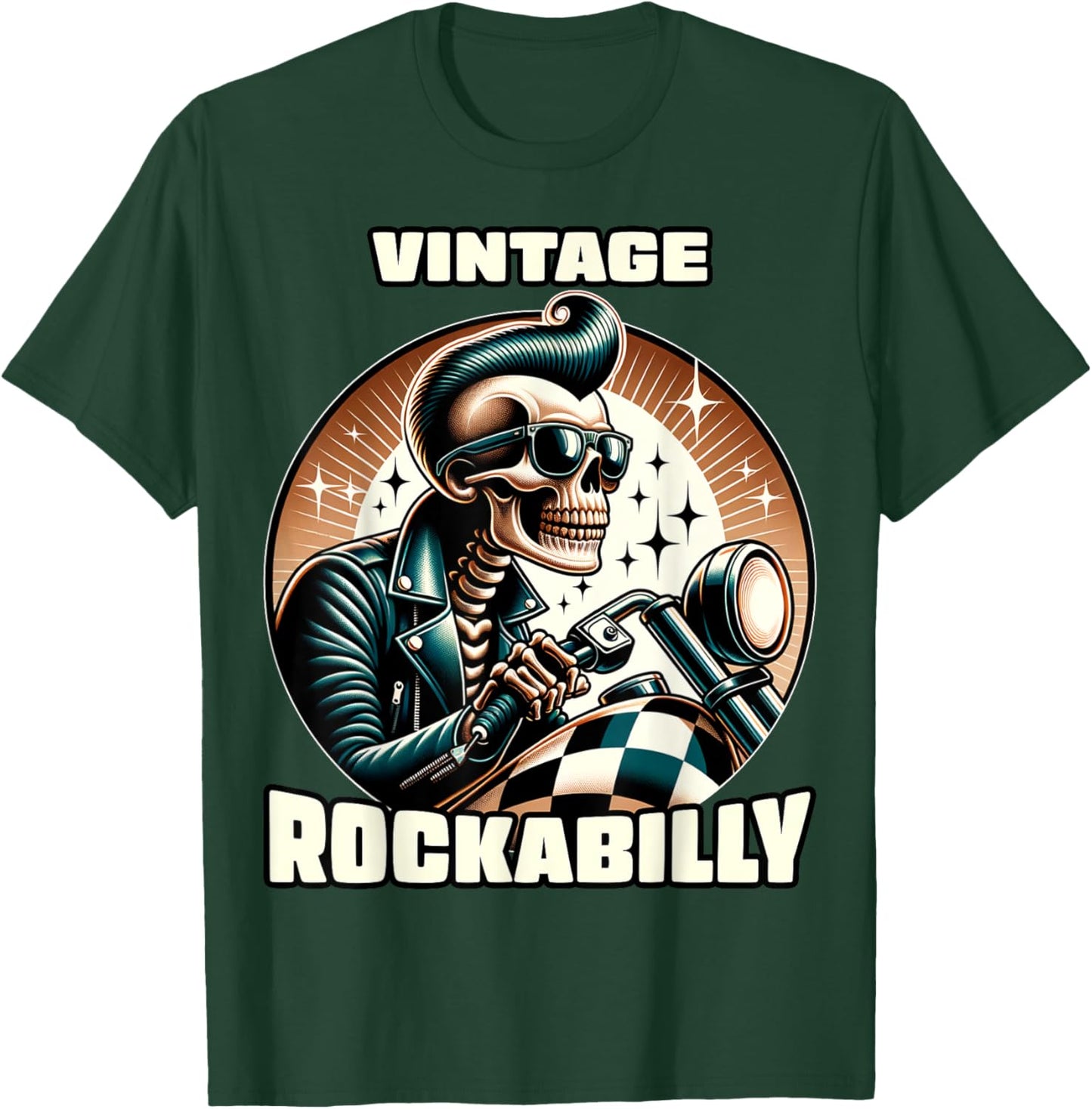 Vintage Rockabilly 50s Sock Hop Dance Doo Wop 1950s Art T-Shirt - T-Shirt | Forest