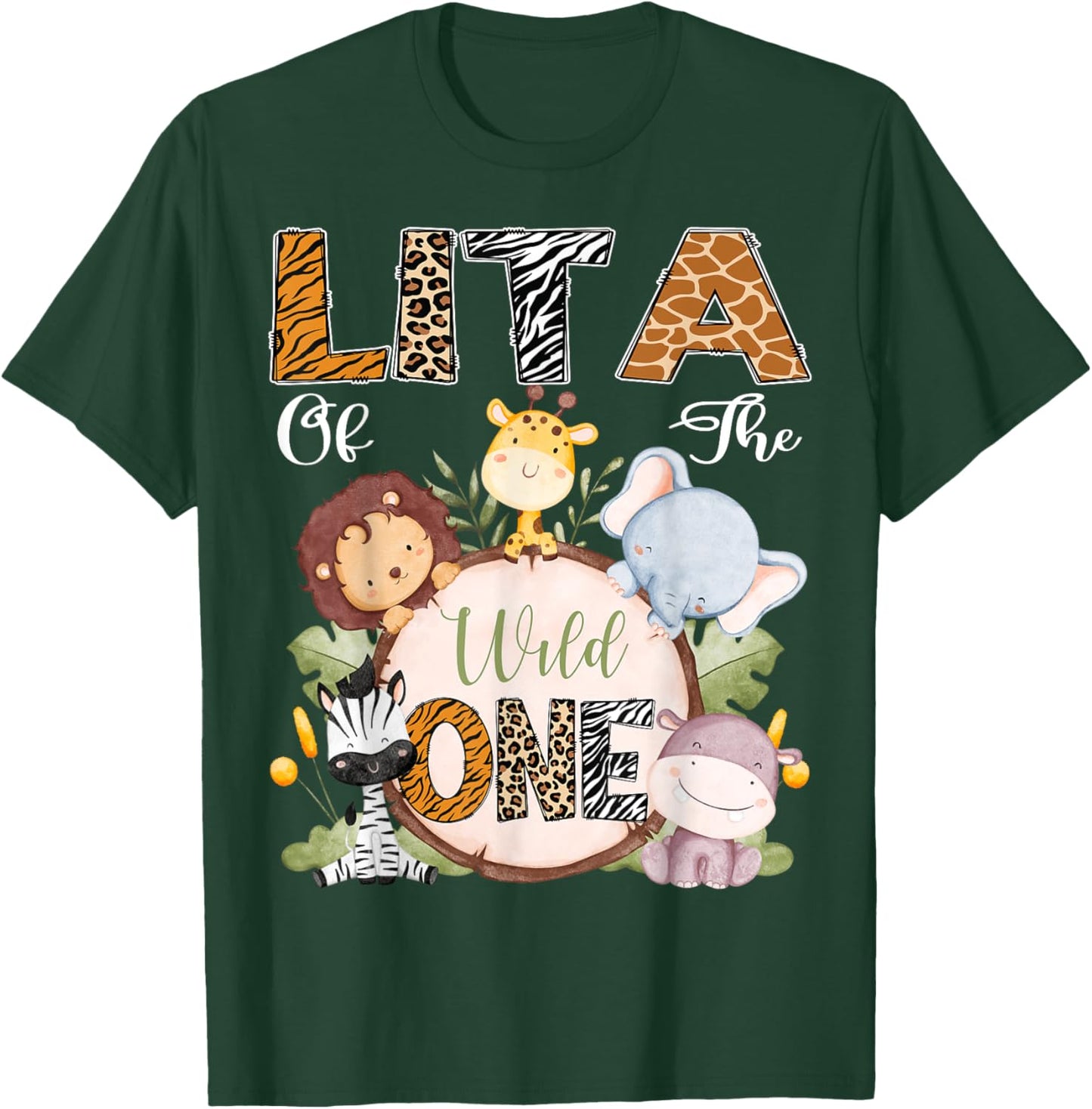Lita Of The Wild One 1St Birthday Safari Woodland T-Shirt - T-Shirt | Forest