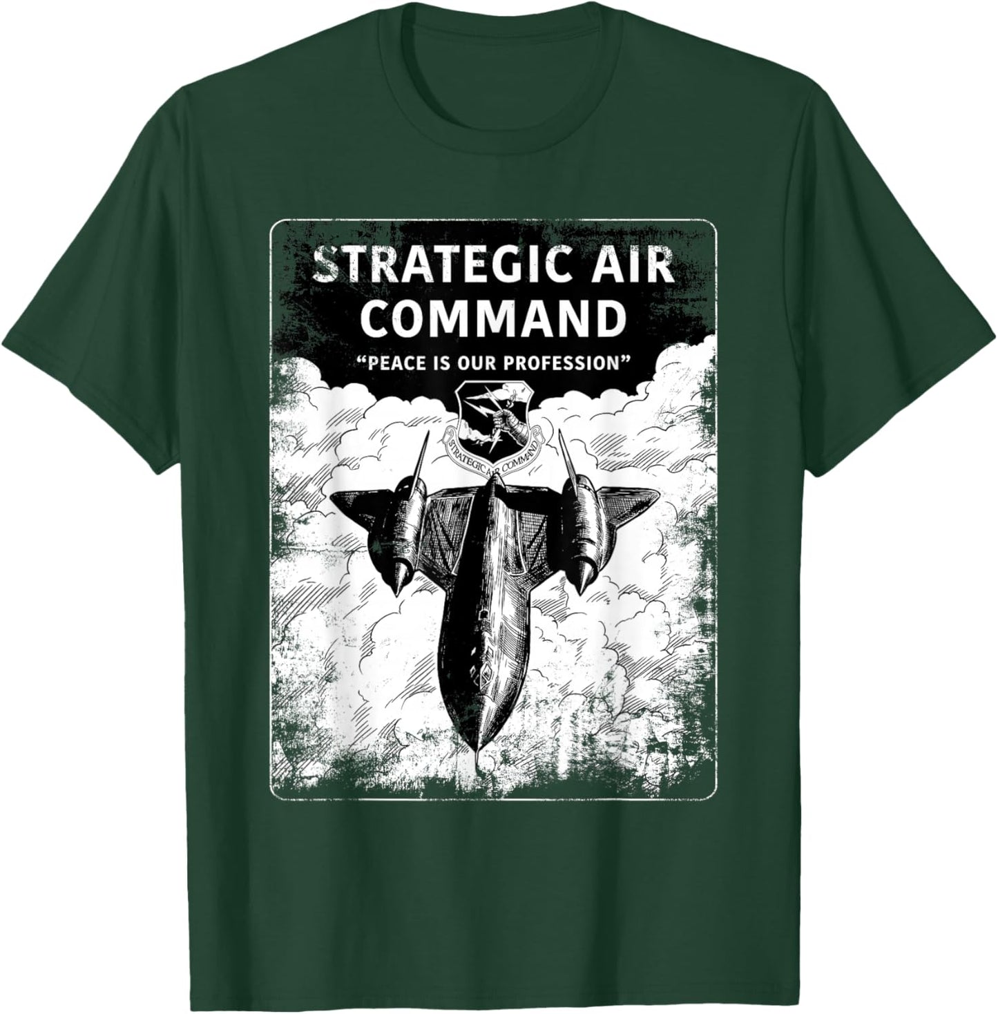 Strategic Air Command USAF Peace is Our Profession Gifts T-Shirt - T-Shirt | Forest