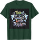 I Teach The Cutest Little Dolphins Funny Teacher School T-Shirt - T-Shirt | Forest