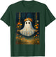 Vintage Floral Ghost Halloween Ghost in The Forest Gothic T-Shirt - T-Shirt | Forest