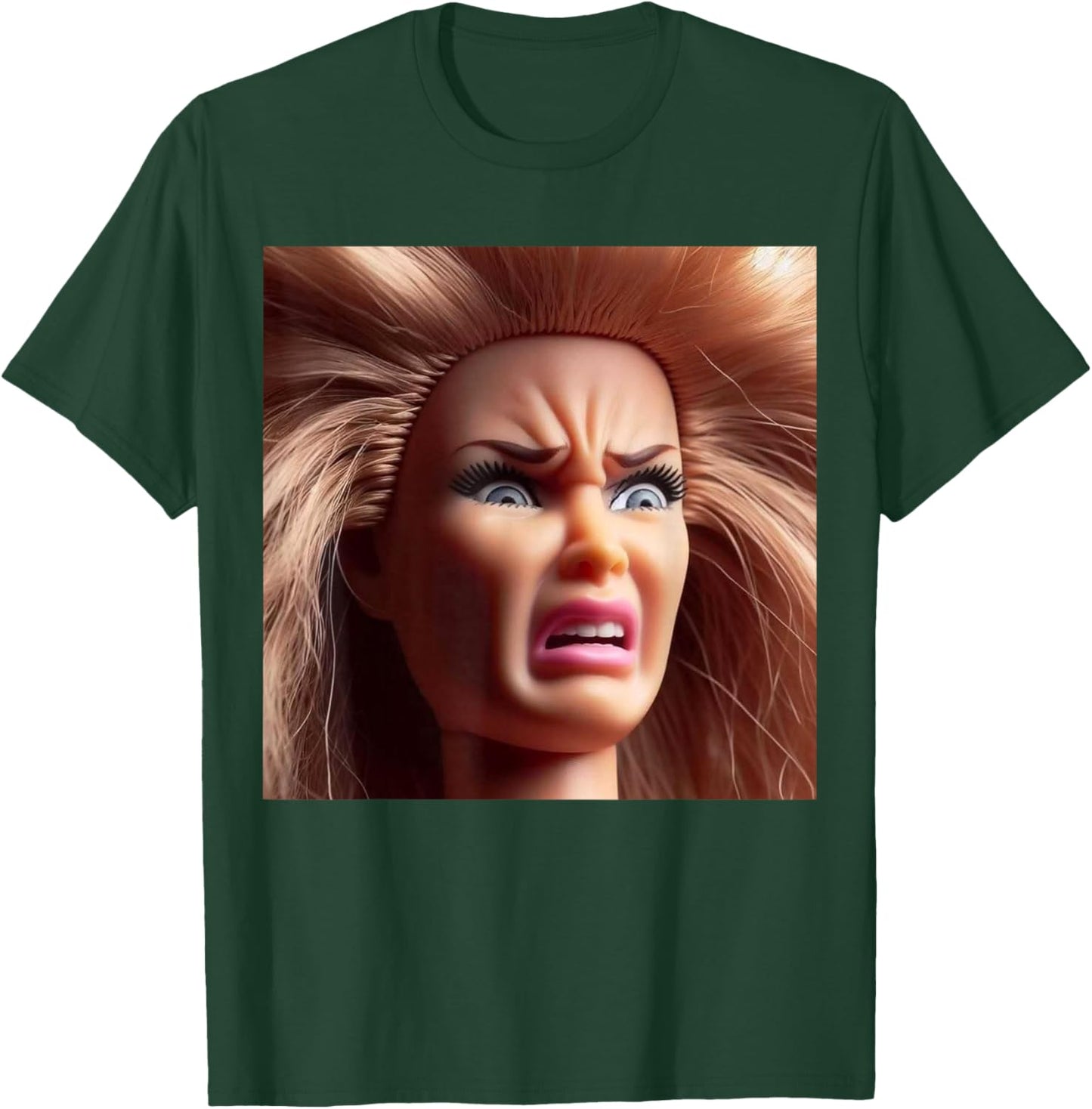 Funny Disgusting Doll face Meme Hilarious Sarcastic Gift T-Shirt - T-Shirt | Forest