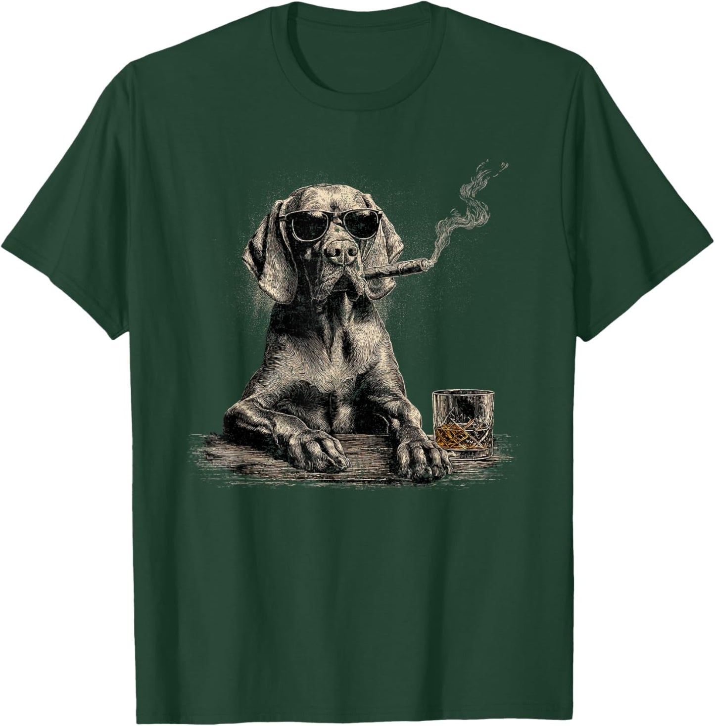 Vizsla Dad Dog Sunglasses Father's Day Family T-Shirt - T-Shirt | Forest