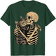 Black cat Halloween cat Pumpkin Boho Floral Fall Spooky cat T-Shirt - T-Shirt | Forest