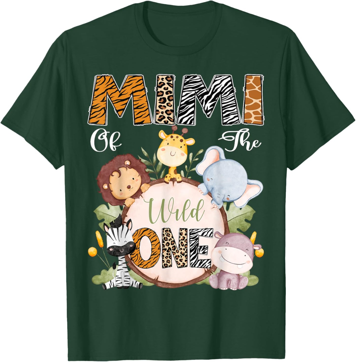 Mimi Of The Wild One 1St Birthday Safari Woodland T-Shirt - T-Shirt | Forest