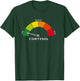 Low Cortisol Meter Funny Biology Psychology and Wellness Shirt T-Shirt - T-Shirt | Forest