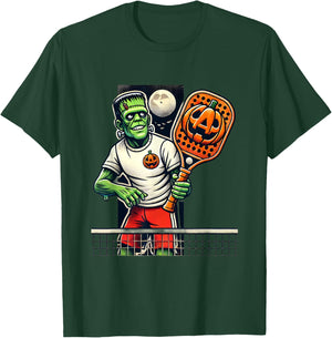 Frankenstein Pickleball Player Funny Halloween Costume Sport T-Shirt - T-Shirt | Forest