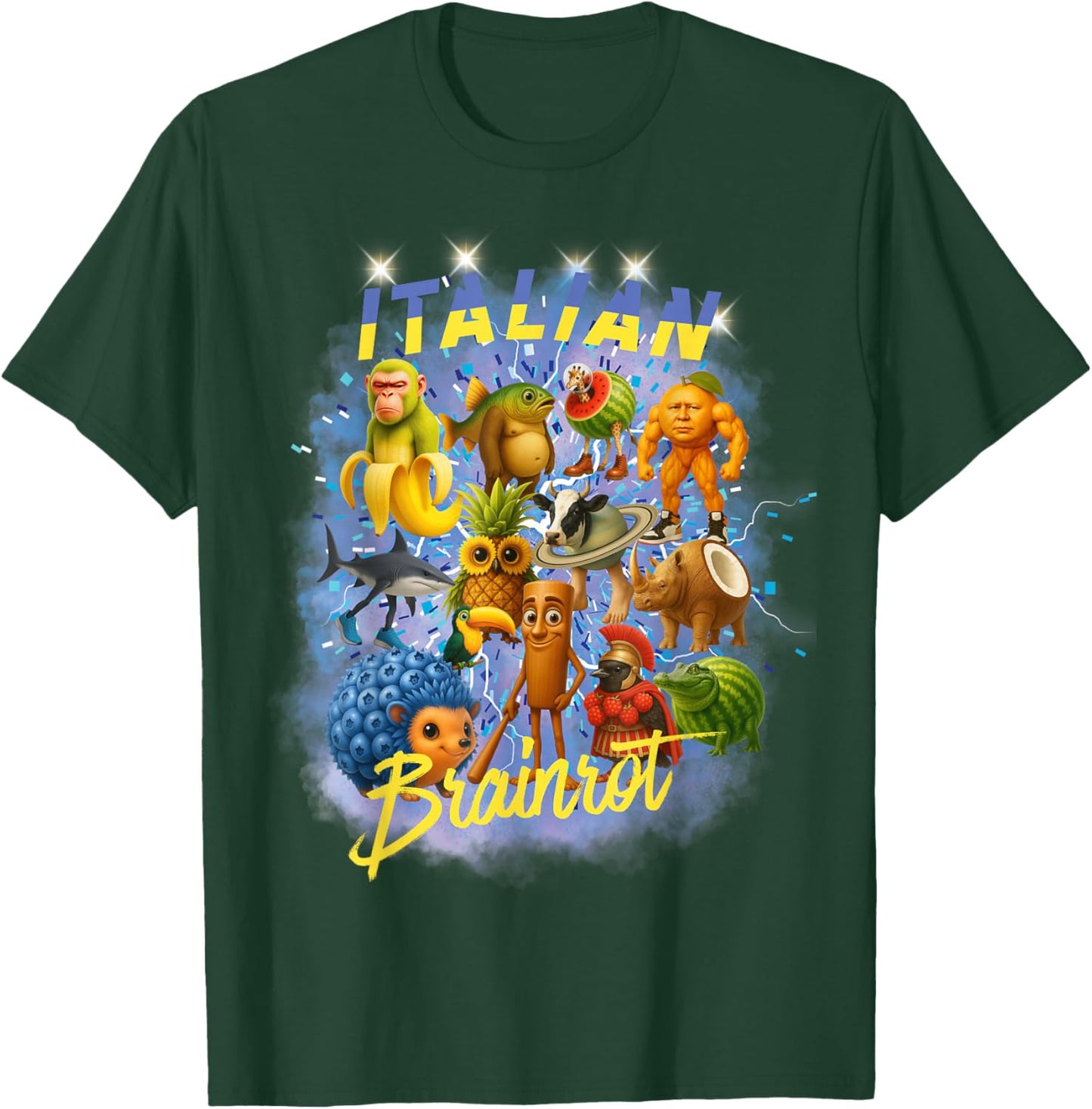 Funny Meme Italian Brainrot T-Shirt - T-Shirt | Forest
