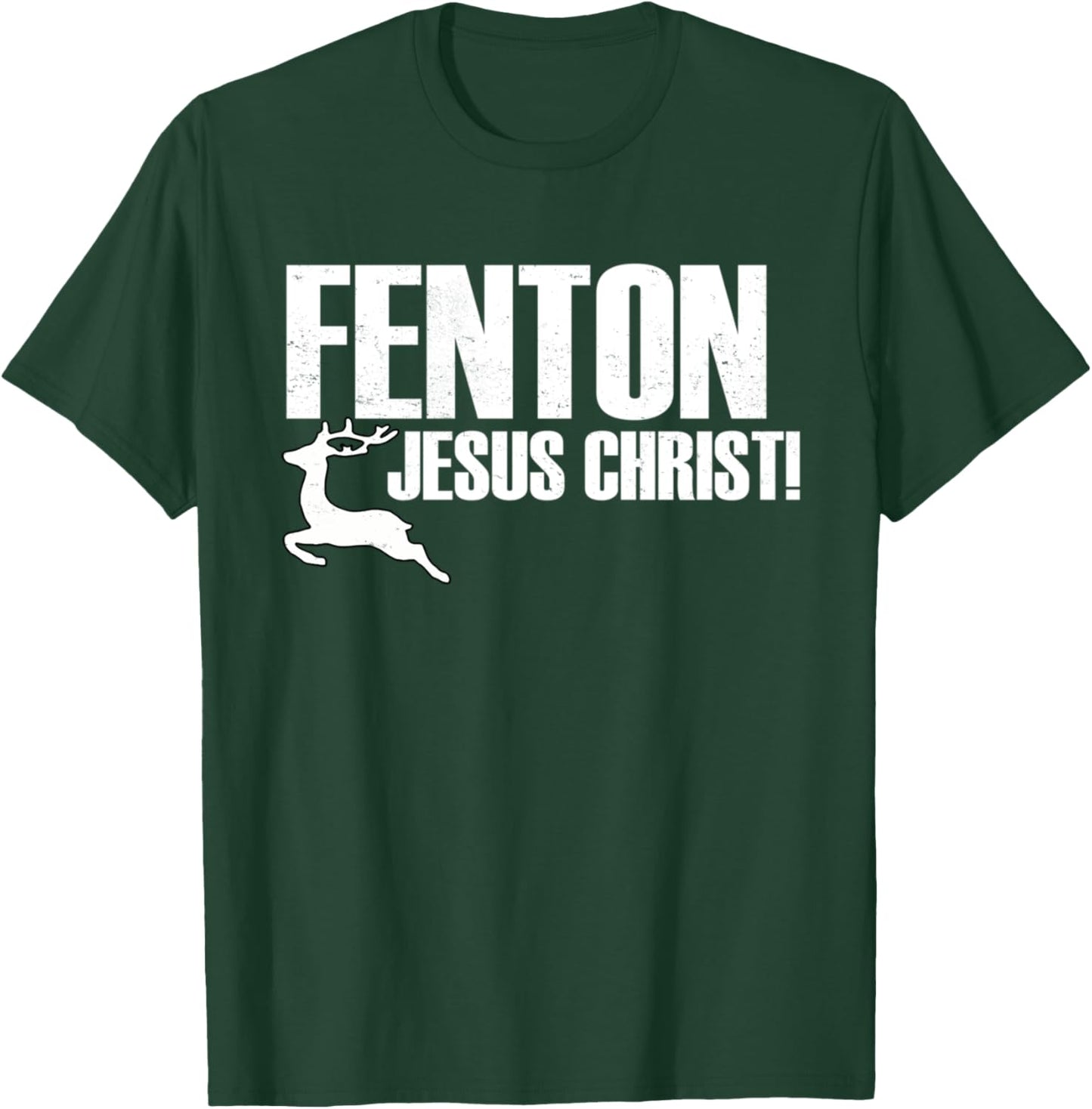 Vintage Jesus Christ, Deer Fenton Christian T-Shirt - T-Shirt | Forest