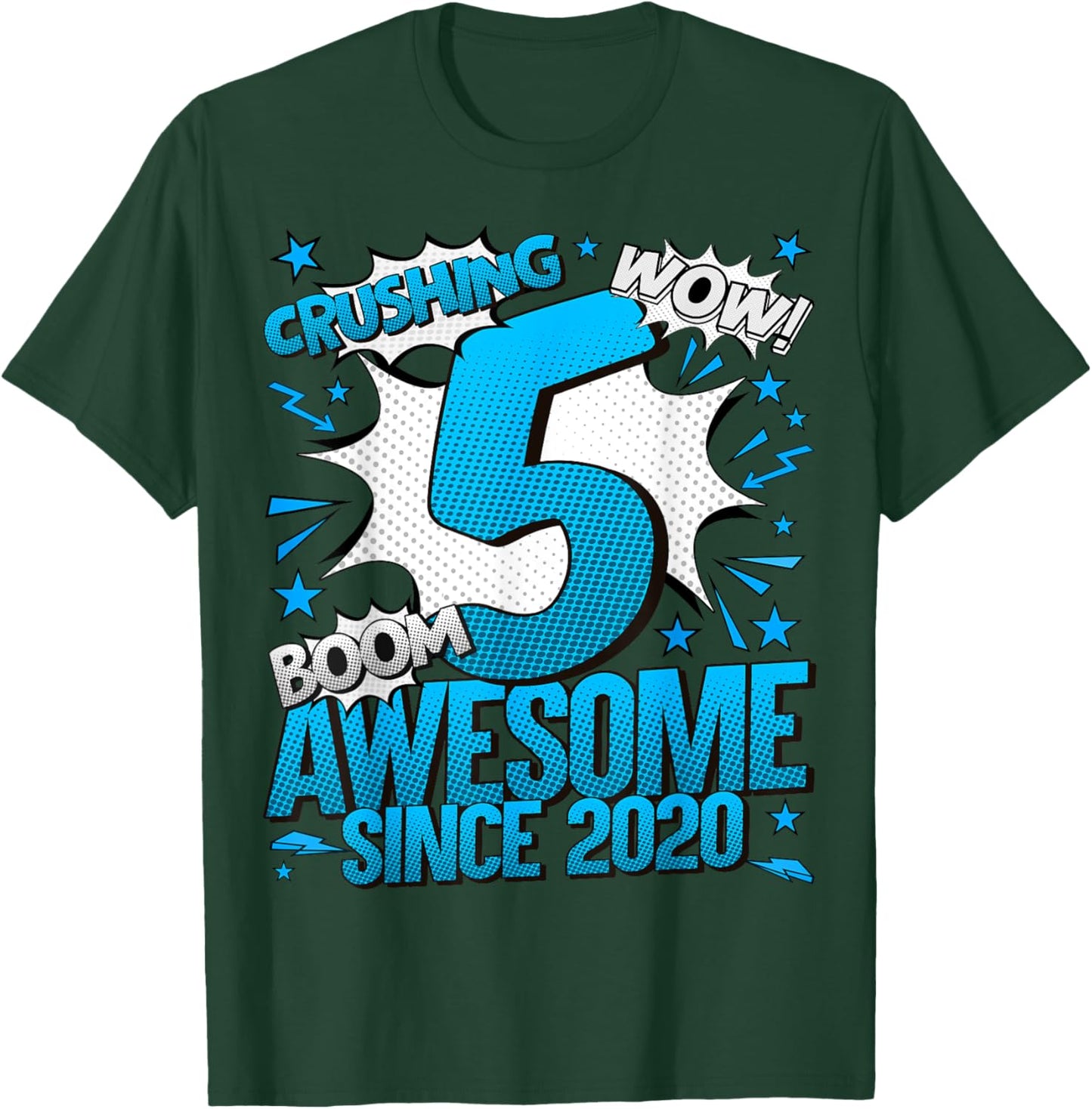5 Year Old Gifts For Boys 5th Birthday Boy 5 Year Old Boy T-Shirt - T-Shirt | Forest