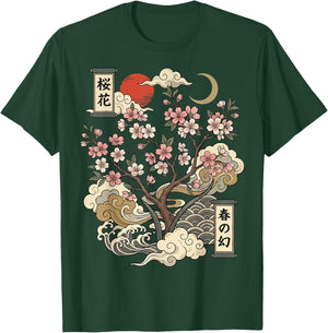 Japan Cherry Blossom Japanese Art Japan T-Shirt - T-Shirt | Forest