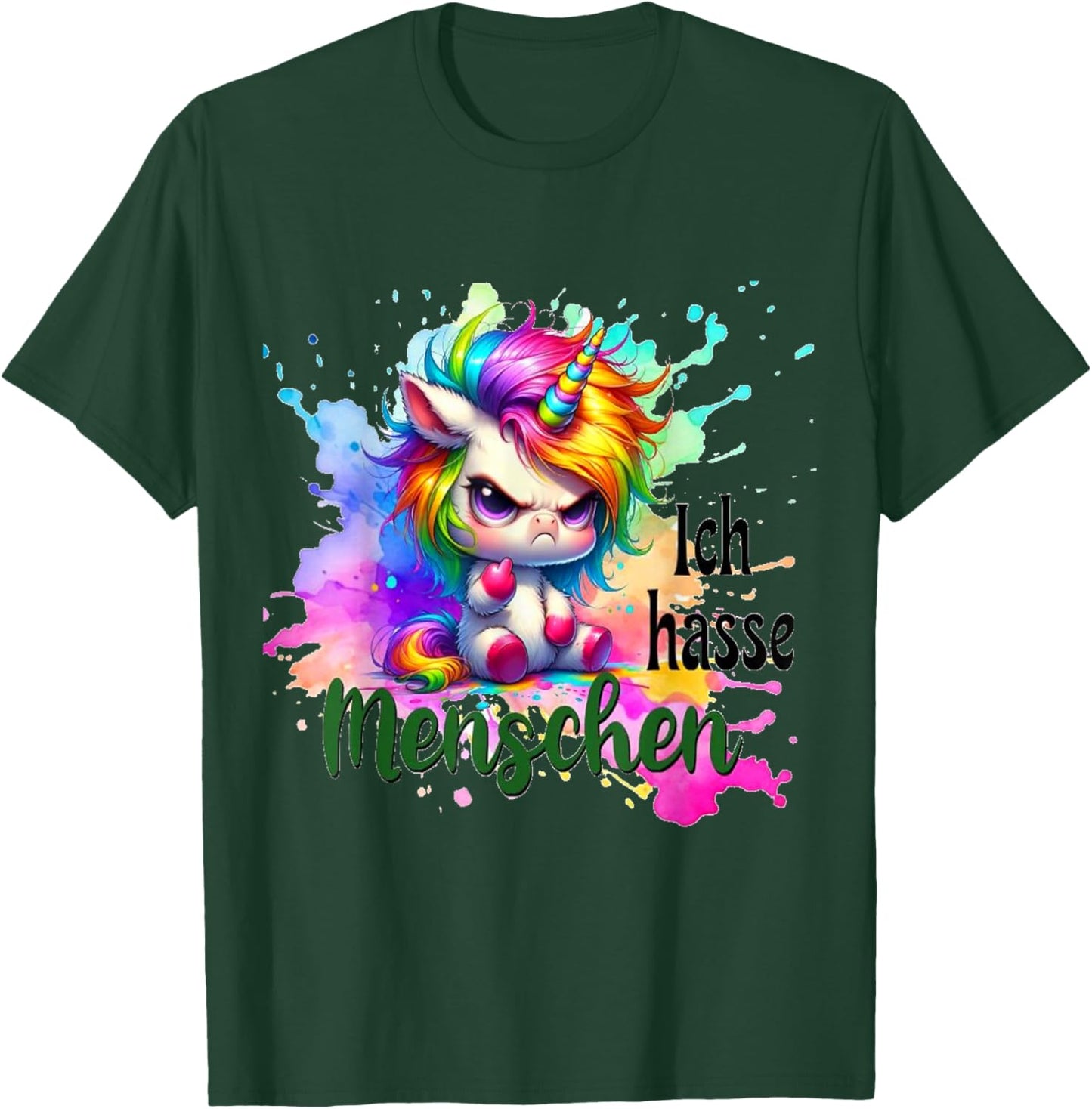 Ich Hasse Menschen T-Shirt - T-Shirt | Forest