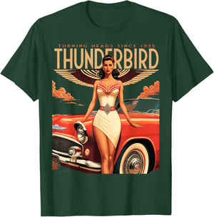 1955 1956 1957 Vintage Thunder Bird Chevys Truck Classic Car T-Shirt - T-Shirt | Forest