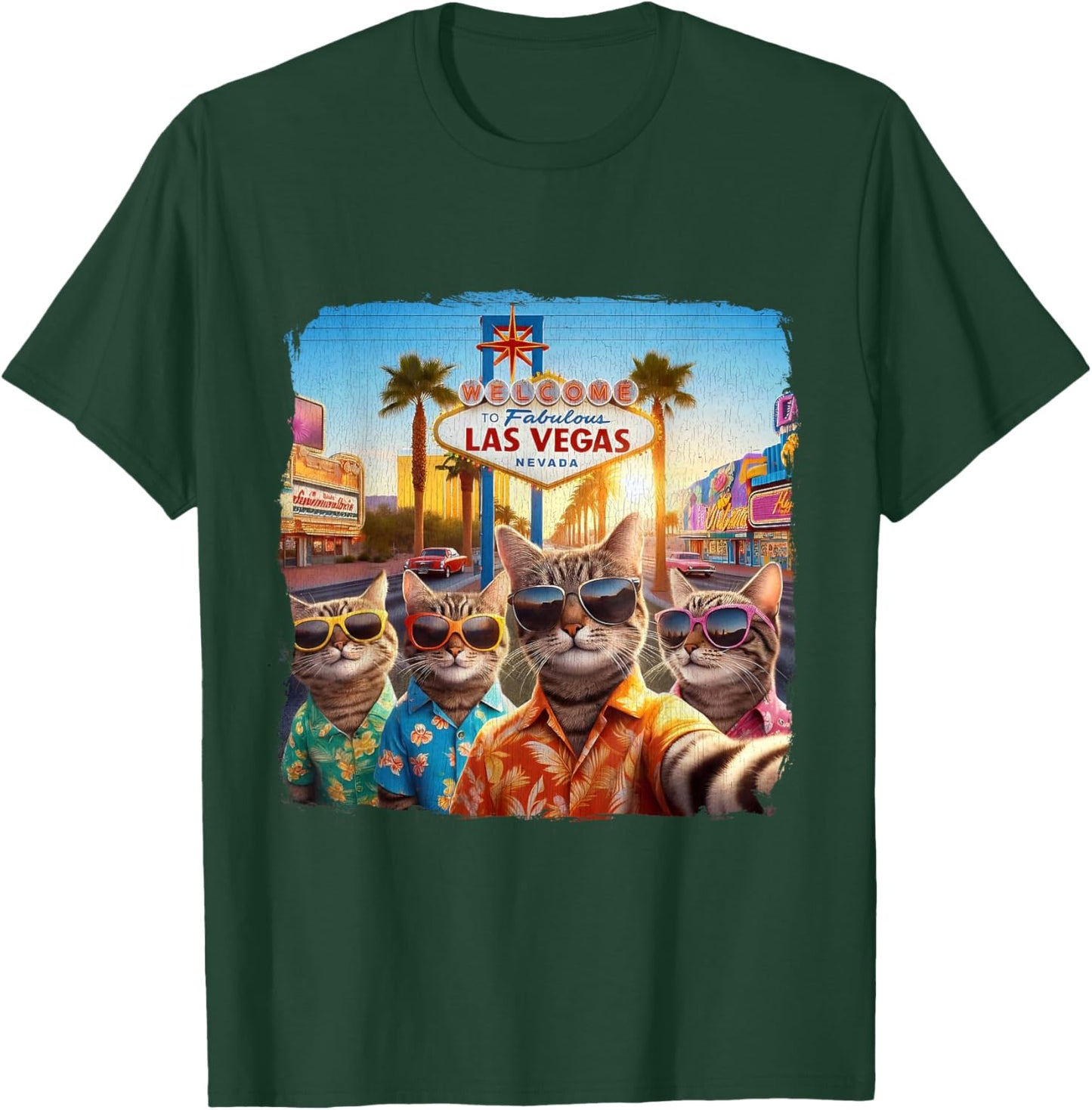 Las Vegas Nevada Souvenir Vacation Trip 2026 Gambling T-Shirt - T-Shirt | Forest