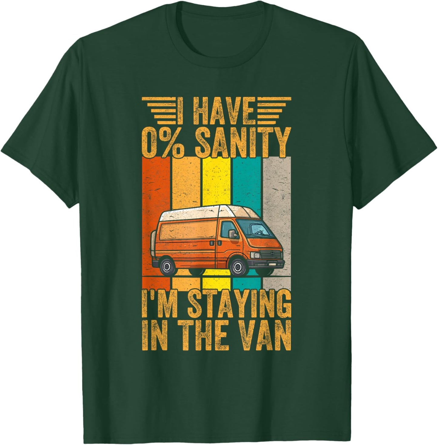 Funny Vintage I'm Staying in Tha Van Phasmophobia Men Women T-Shirt - T-Shirt | Forest