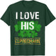 Funny I Love His Leprechaun Matching Couples St Patricks Day T-Shirt - T-Shirt | Forest