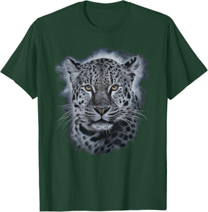 Snow Leopard Face T-Shirt - T-Shirt | Forest