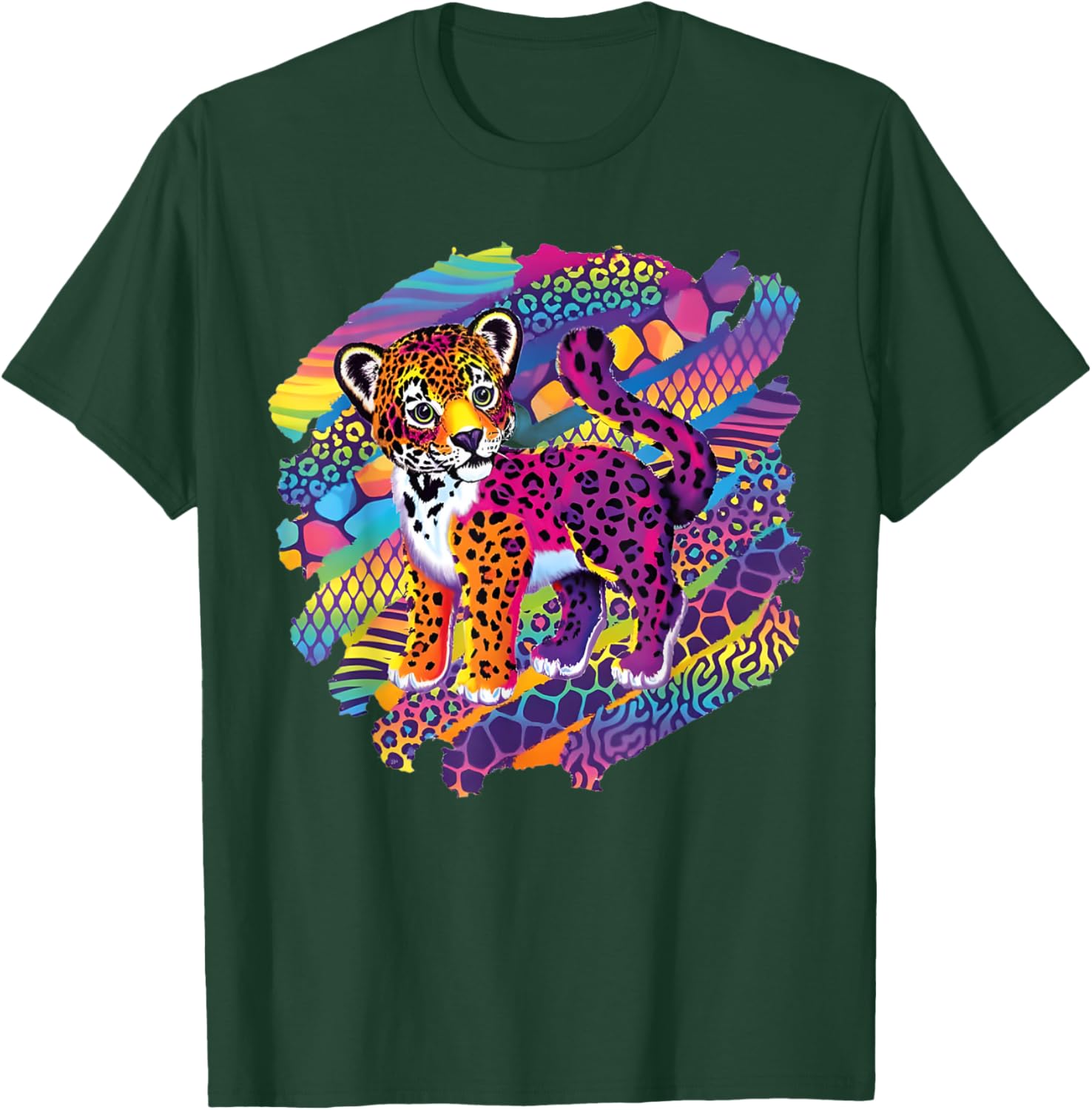 Vintage Style Tiger 90s Inspired Tiger Men Women T-Shirt - T-Shirt | Forest