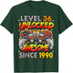 Level 36 Unlocked Awesome Since 1990 36th Birthday Gaming T-Shirt - T-Shirt | Forest
