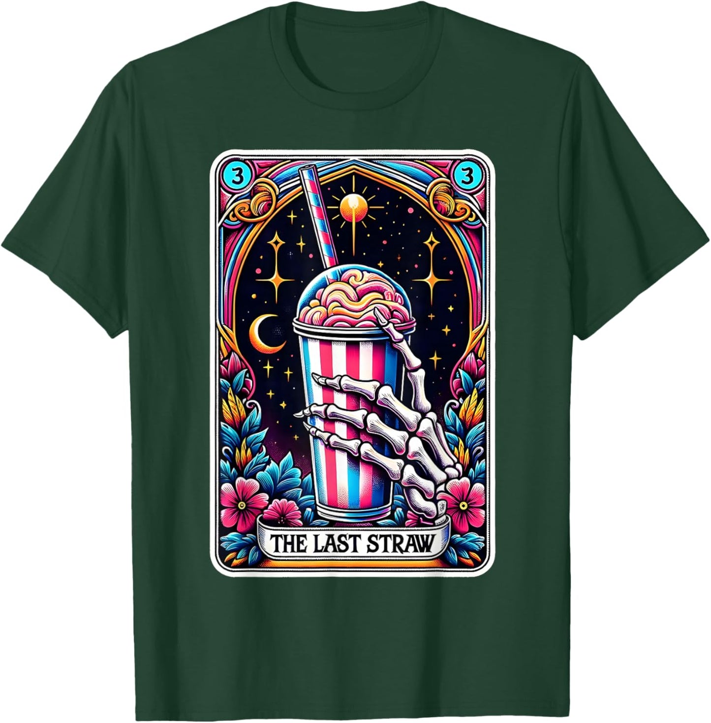 The Last Straw Funny Tarot Card T-Shirt - T-Shirt | Forest