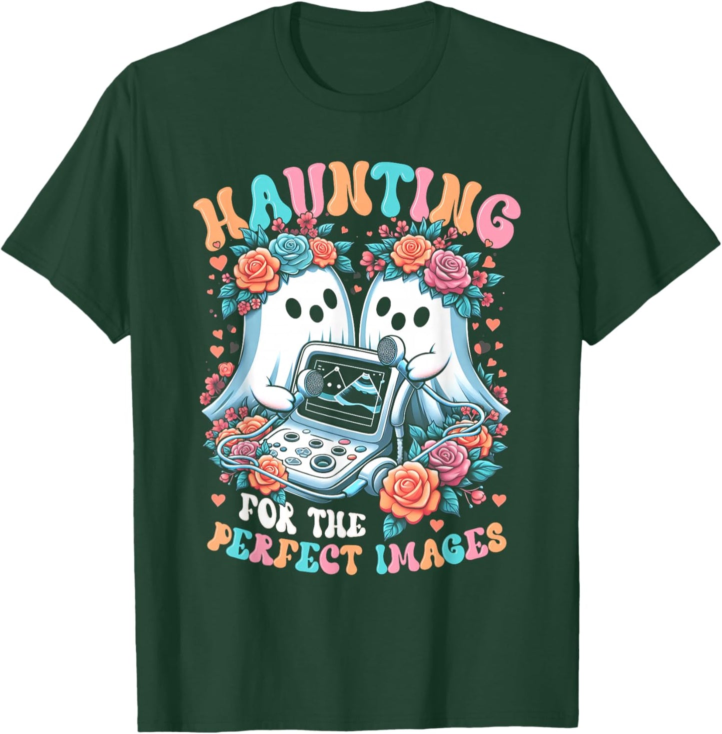 Retro Ultrasound Tech Halloween Echo Tech Vascular Tech T-Shirt - T-Shirt | Forest