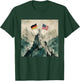 USA and Germany Flags - Historic Mountaintop Victory T-Shirt - T-Shirt | Forest