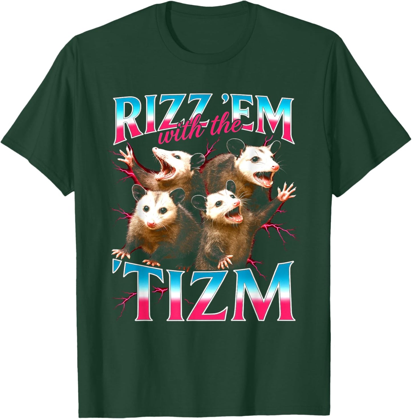 Lustiges Meme mit der Autistischen Opossum-Grafik von Rizz Em with The Tism T-Shirt - T-Shirt | Forest
