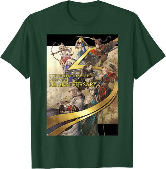 OCTOPATH Traveler: COTC - 5th Anniversary T-Shirt - T-Shirt | Forest