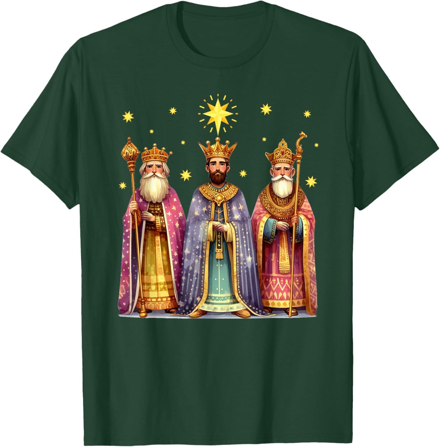 Feliz Dia De Reyes Epiphany Three Kings Day Los Reyes Magos T-Shirt - T-Shirt | Forest
