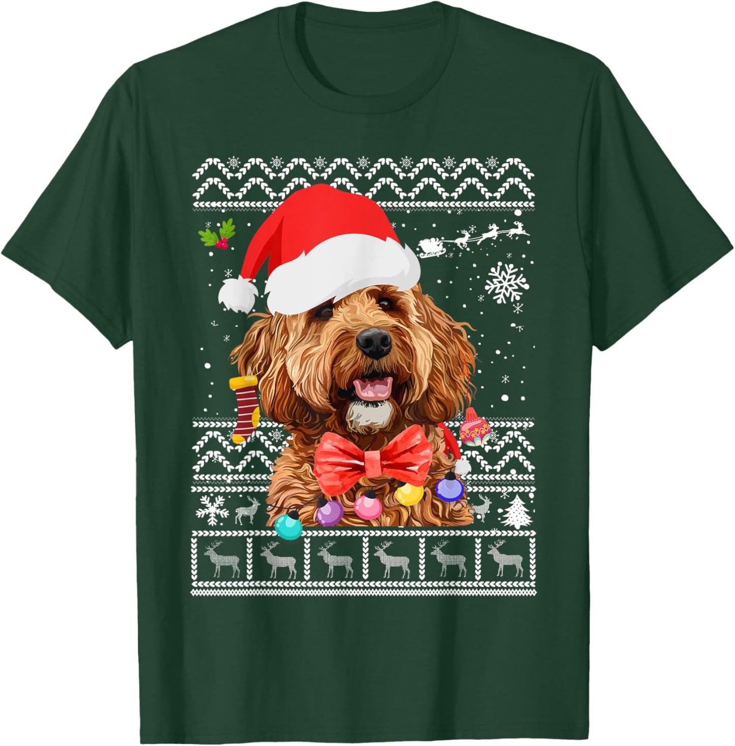Cavapoo Christmas Outfit Idea For Kids & Christmas Cavapoo T-Shirt - T-Shirt | Forest