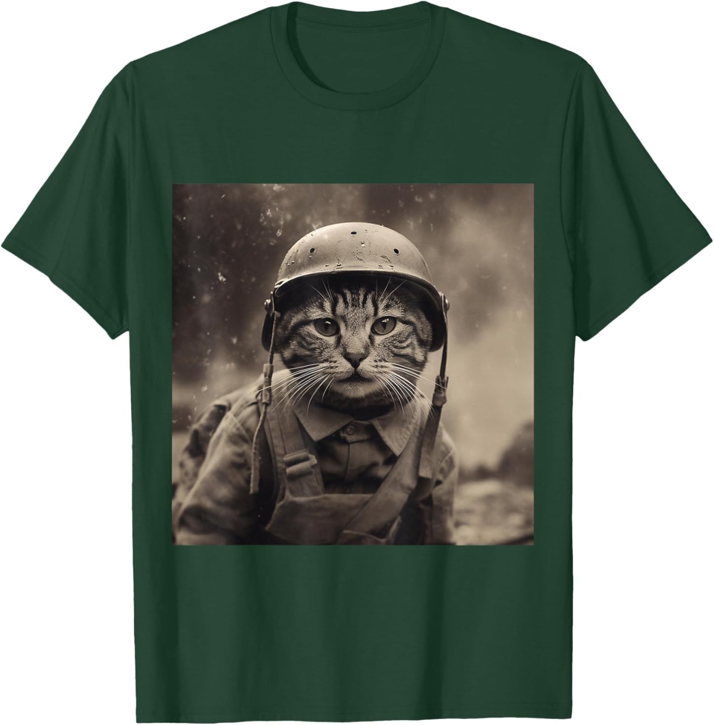 WW2 historical accurate photography cat Weird Funny Women T-Shirt - T-Shirt | Forest