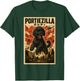 PortieZilla Parody Japanese Art Portie Dog Mom Dad T-Shirt - T-Shirt | Forest