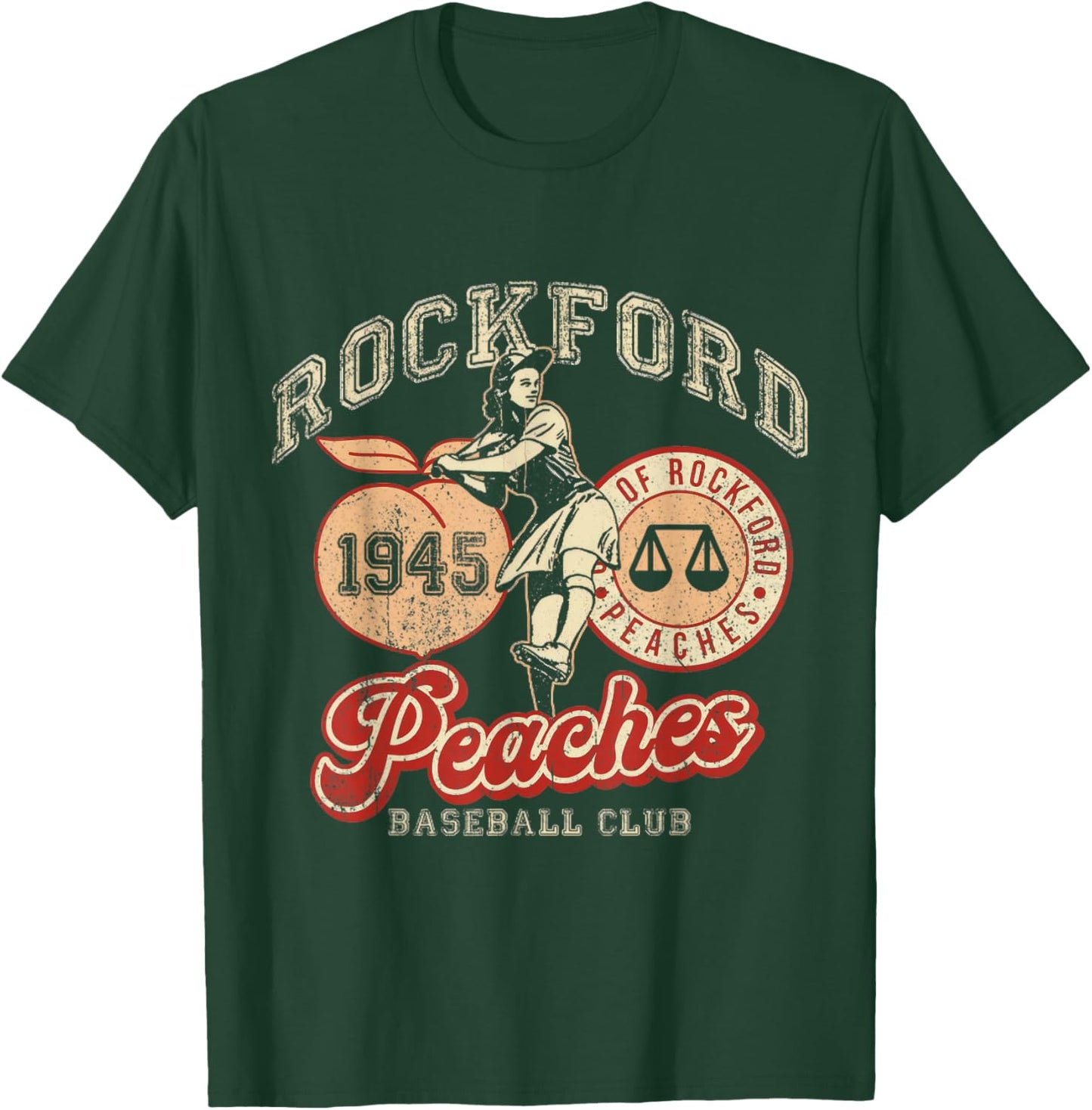 Rockford Vintage 1945 Peaches T-Shirt - T-Shirt | Forest