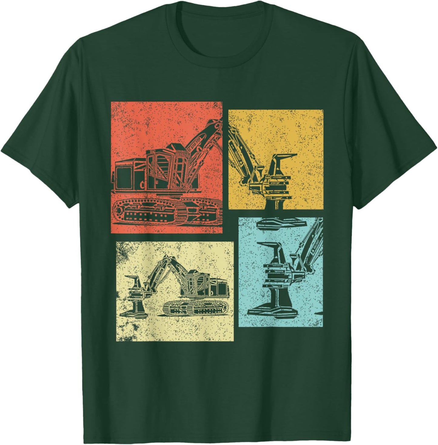 Feller Buncher Vintage Logger Logging Log Man Women T-Shirt - T-Shirt | Forest