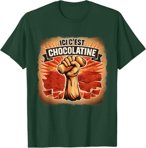 Ici on Dit chocolatine- Chocolatine Sud-Ouest Humour T-Shirt - T-Shirt | Forest