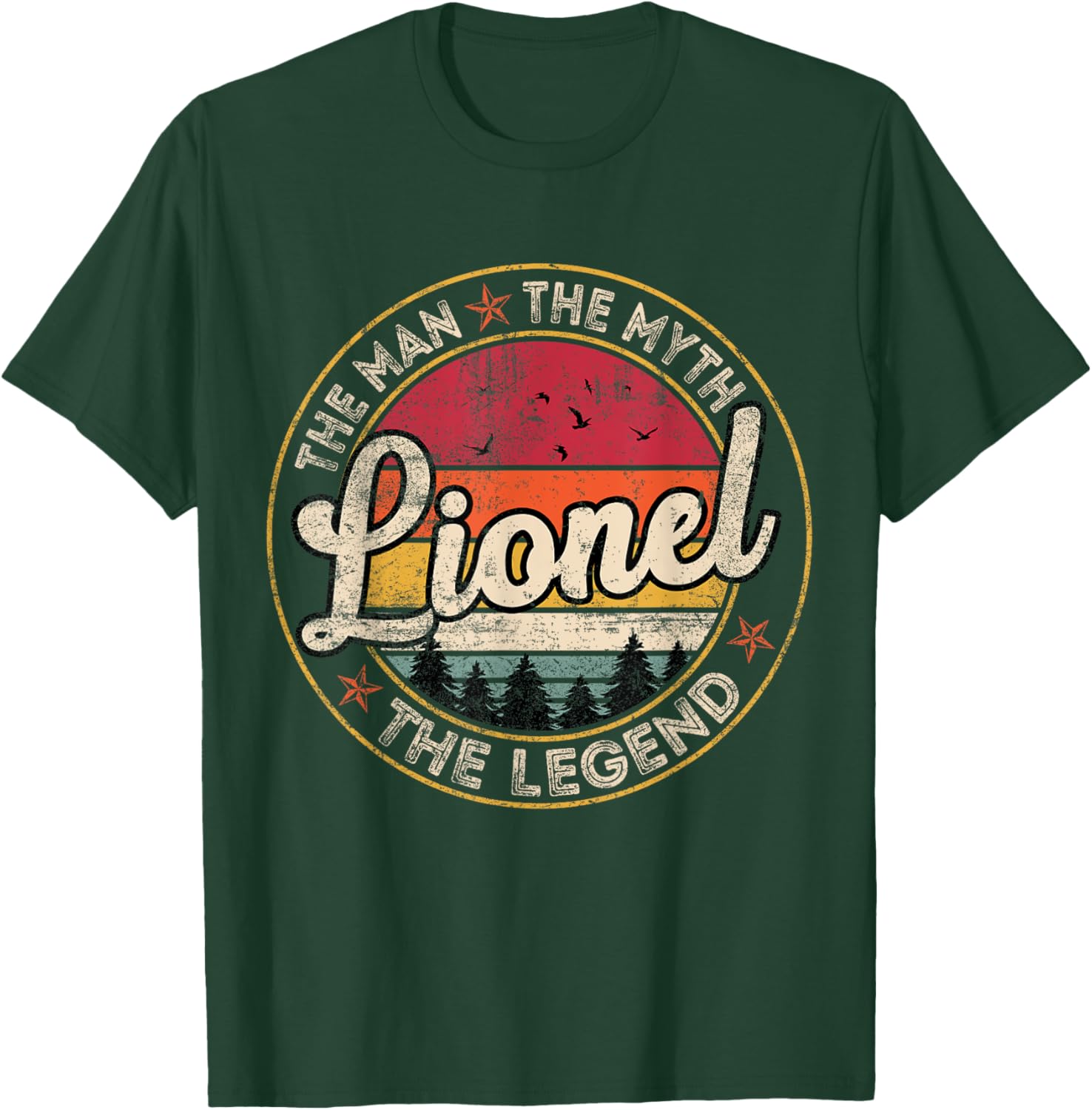 Lionel The Man The Myth The Legend Personalized Name T-Shirt - T-Shirt | Forest