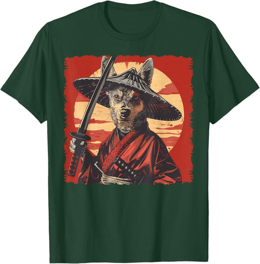 Australian Cattle Dog Dog Japanese Art Samurai Ukiyo-e T-Shirt - T-Shirt | Forest