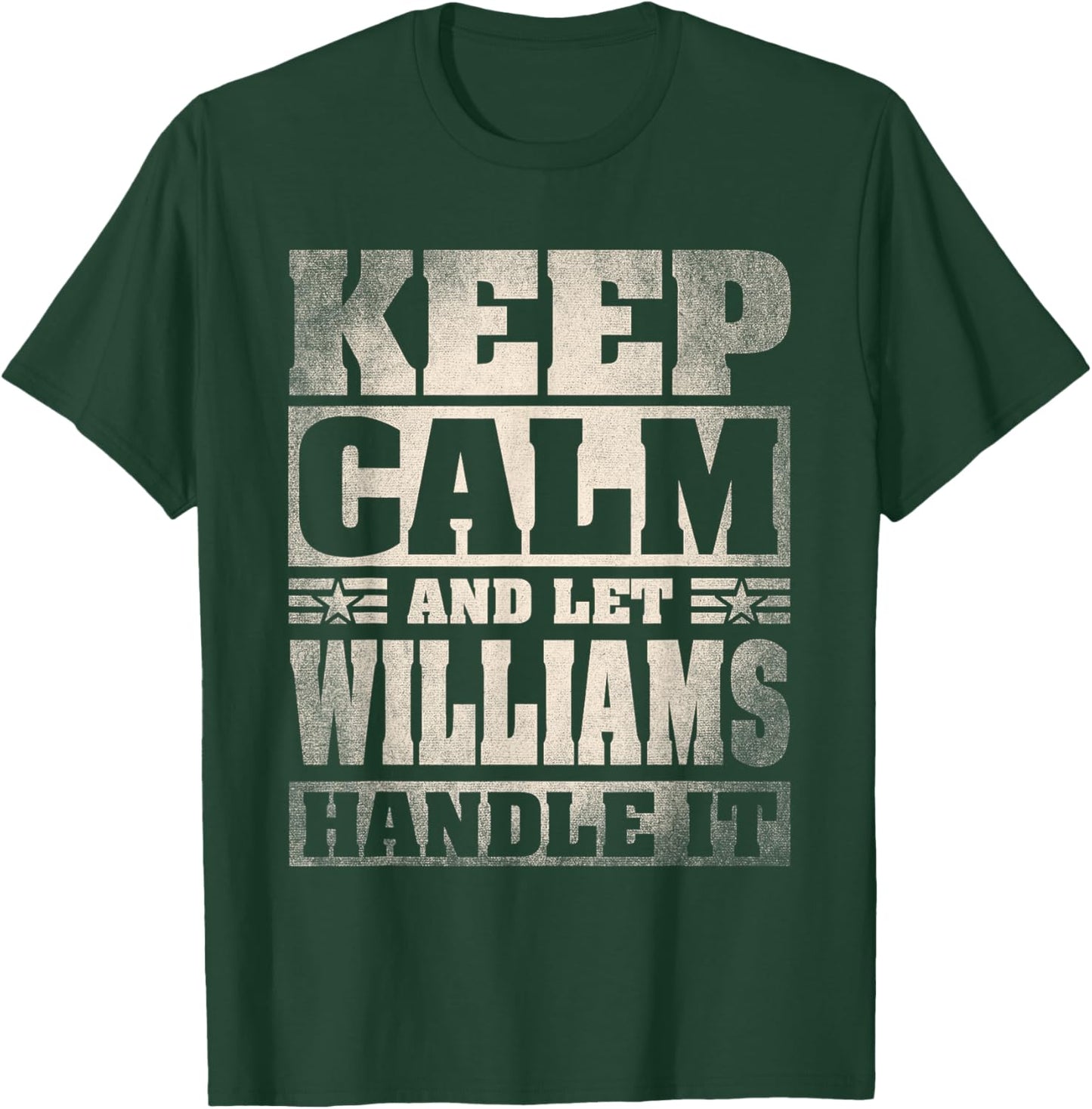 Williams Name Shirt Personalized Williams Last Name T-Shirt - T-Shirt | Forest