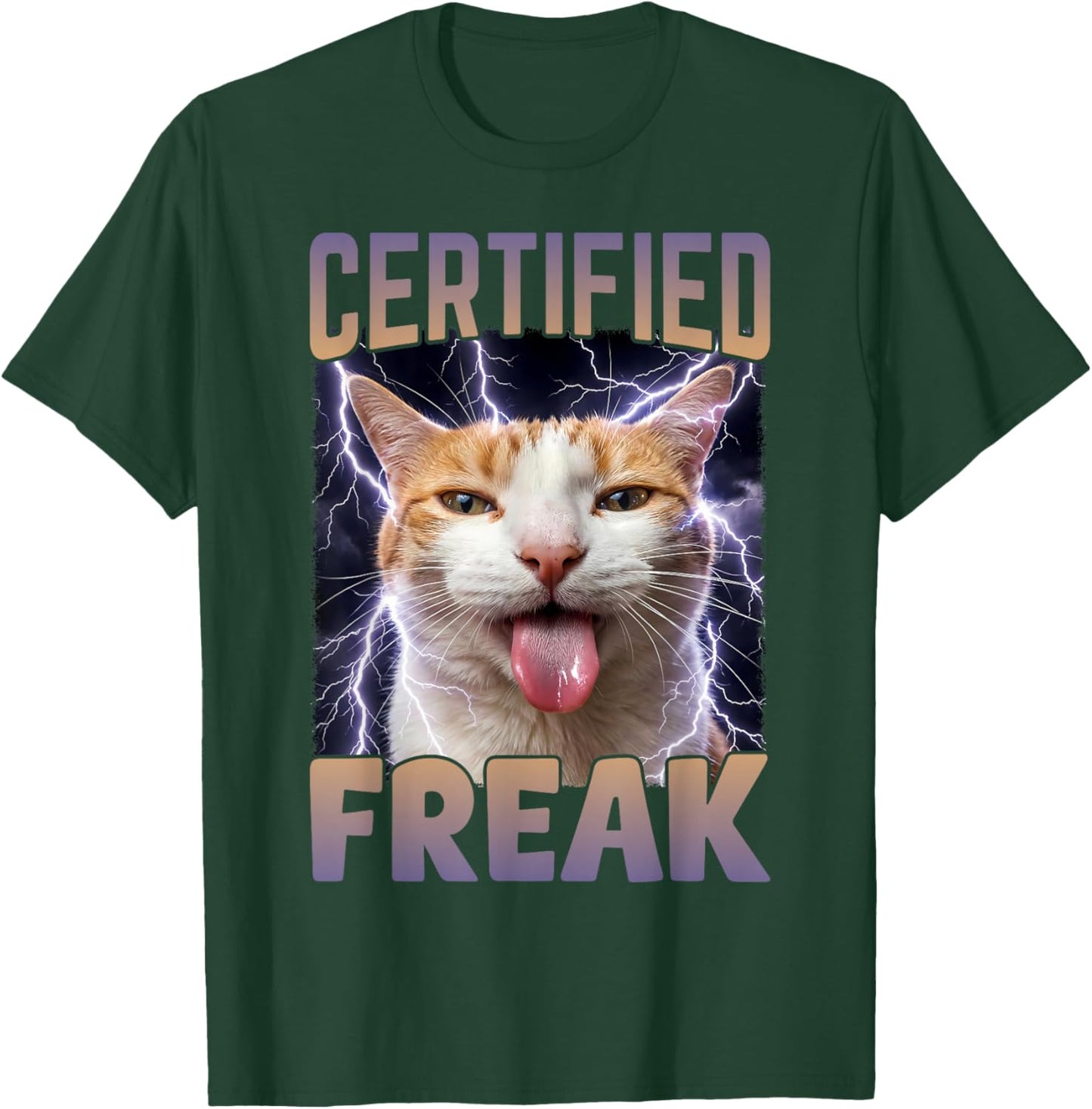 Lustiges verfluchtes Meme von Certified Freak Cat T-Shirt - T-Shirt | Forest
