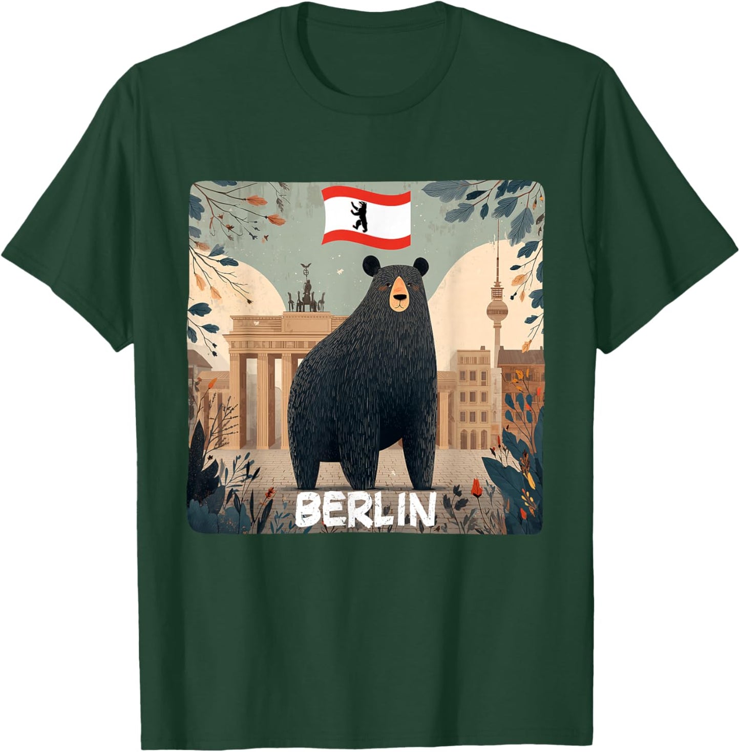 Superbe Costume Graphique d'ours de Berlin T-Shirt - T-Shirt | Forest