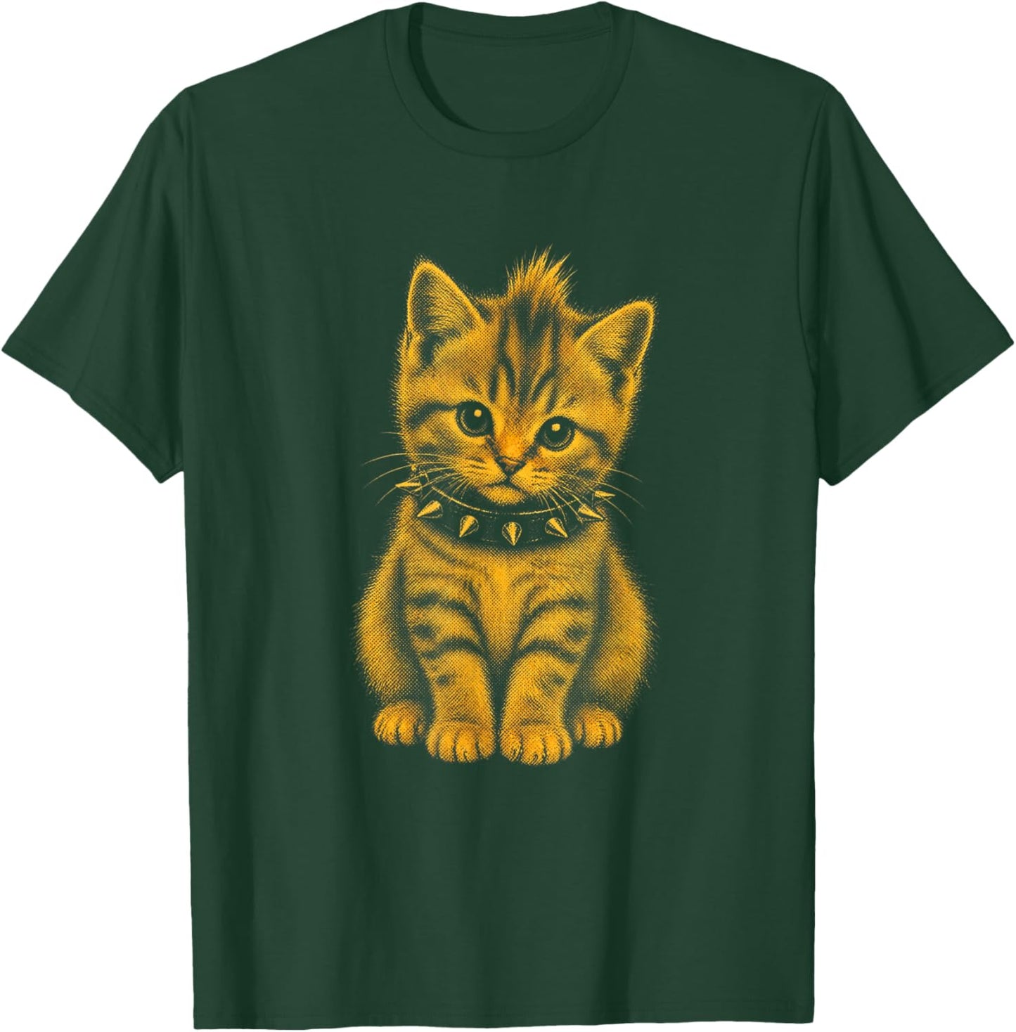 Rocker Cat Punk Metal Rock and Roll Music Rock Cat T-Shirt - T-Shirt | Forest