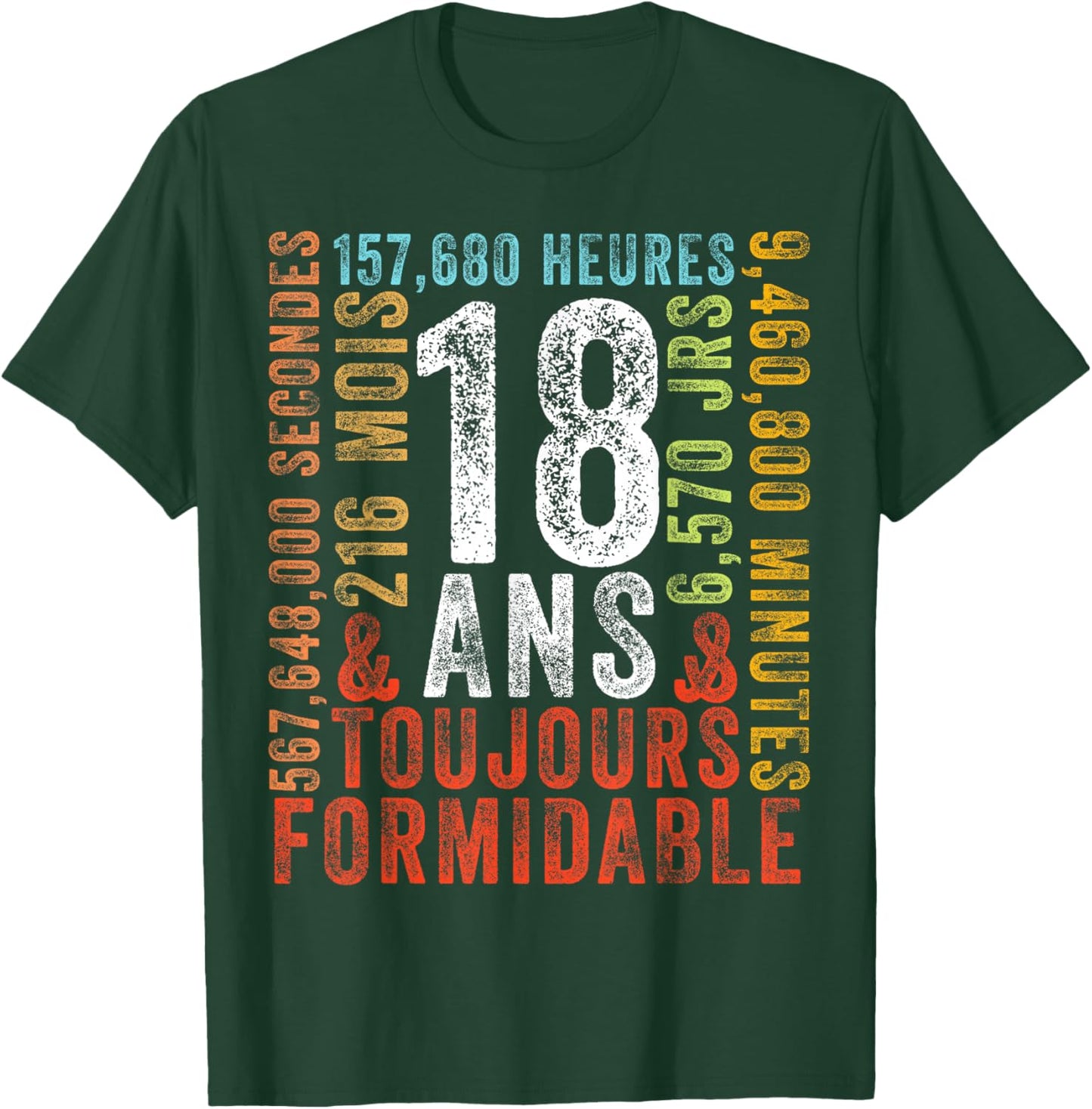 18 Years Always Great Birthday Gift 18 Years T-Shirt - T-Shirt | Forest
