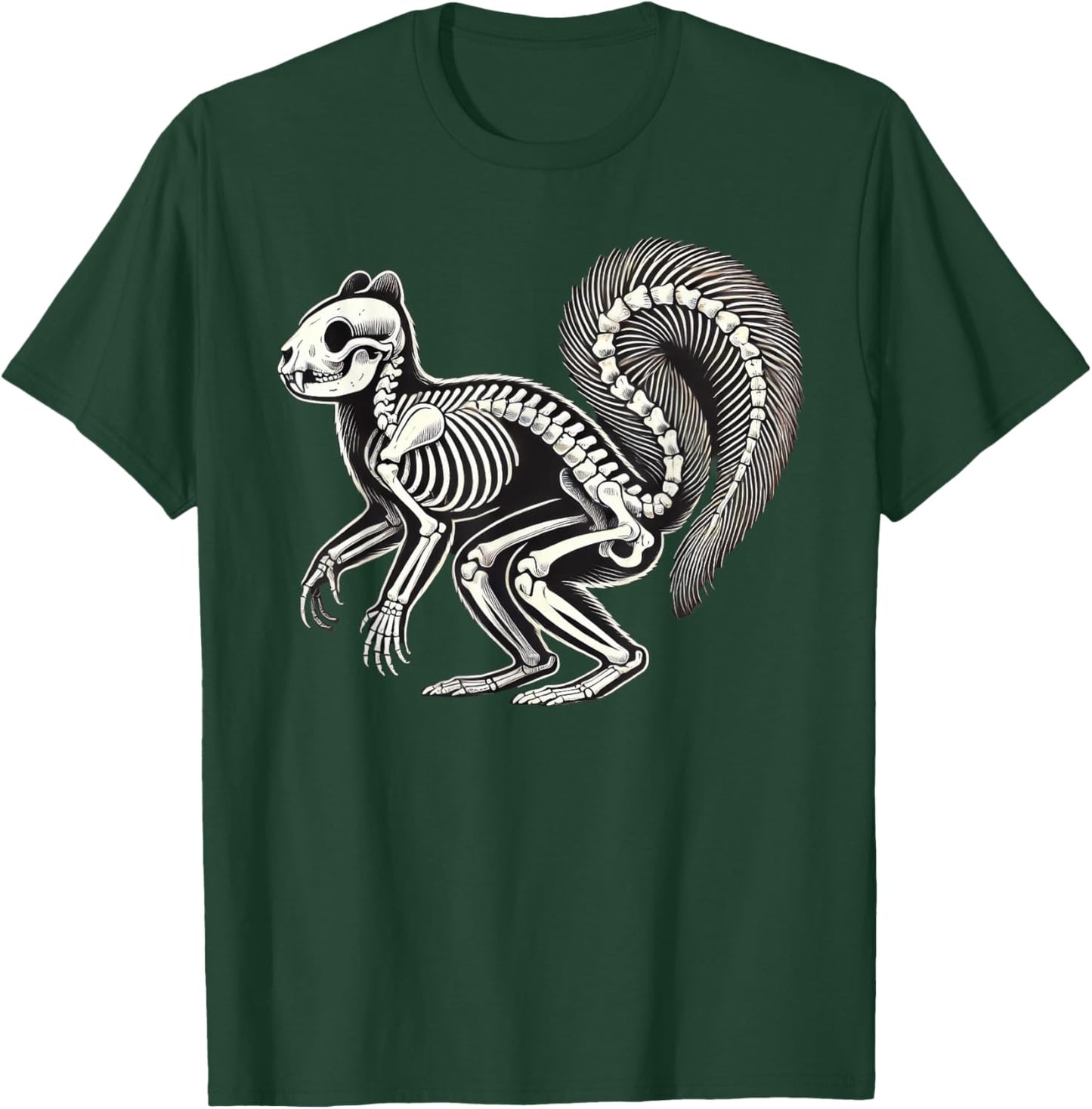 Squirrel Skeleton Halloween T-Shirt - T-Shirt | Forest