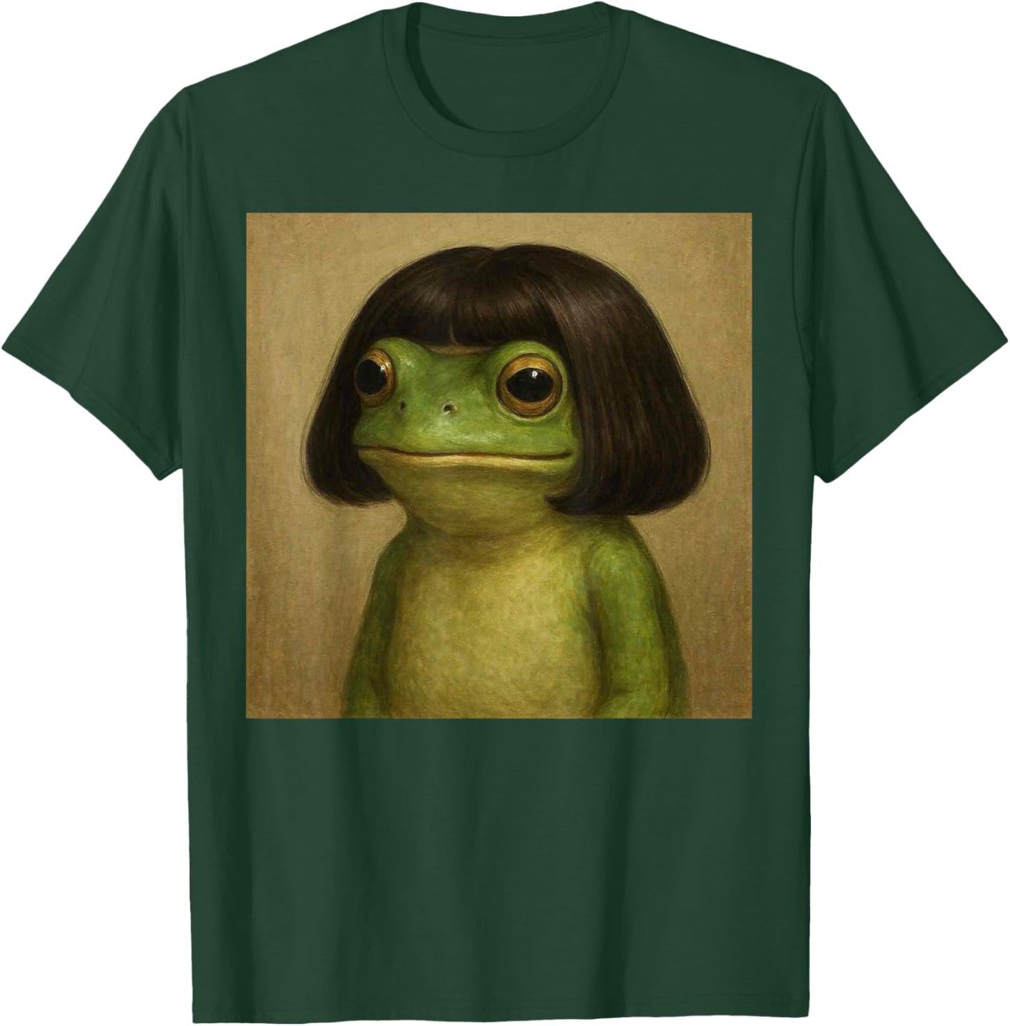 Funny Frog Bob Haircut Meme Women Kids T-Shirt - T-Shirt | Forest