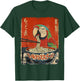 Parrot Eating Ramen Noodles Ukiyo-e Cute T-Shirt - T-Shirt | Forest