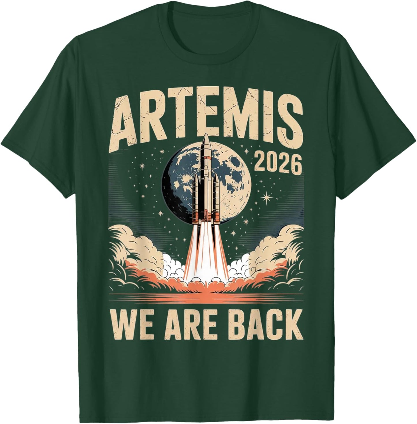 Artemis II Space Rocket Launch Mission to The Moon Artemis 2 T-Shirt - T-Shirt | Forest